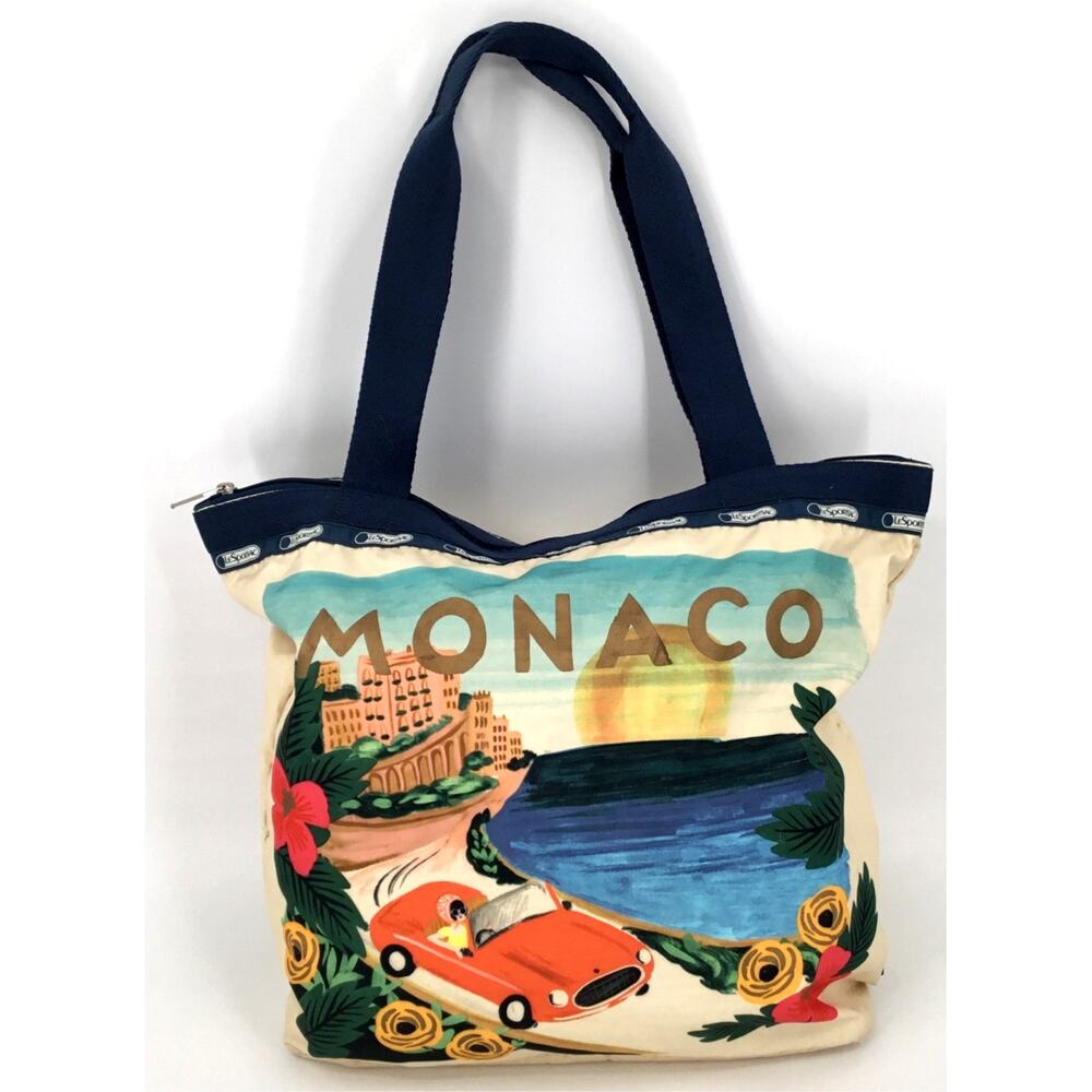 LeSportsac x Rifle Paper Co Hailey Tote Monaco Floral Red Car Bag